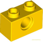 LEGO® Alkatrészek (Pick a Brick) Sárga Technic 1X2 Elem Lyukkal 370024 (370024)
