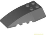 LEGO® Alkatrészek (Pick a Brick) Sötét Kékes-Szürke 6x4 Ívelt Elem 4180486 (4180486)