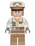 LEGO® Minifigurák Hoth lázadó katona - szakállal, fehér egyenruha, sötét cserszín lábakkal sw1014 (sw1014)