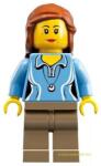 LEGO® Minifigurák Tudományoskutatónő Minifigura 010, kék top idea010 (idea010)