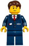 LEGO® Minifigurák Winter Holiday Train Station Ticket Agent hol094 (hol094)