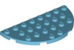 LEGO® Alkatrészek (Pick a Brick) Közepes Azúrkék 4x8 Lapos Félkör Elem 6138571 (6138571)