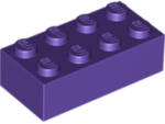 LEGO® Alkatrészek (Pick a Brick) Sötétlila 2x4 Kocka 4626935 (4626935)