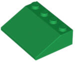LEGO® Alkatrészek (Pick a Brick) Zöld 33 3x4 Lejtő 4296132 (4296132)