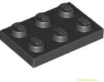 LEGO® Alkatrészek (Pick a Brick) Fekete 2X3 Lapos Elem 302126 (302126)