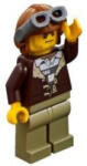 LEGO® Minifigurák Hegyi Rendőrség - Szökevény Pilóta Sisakban és Ruhában cty0879 (cty0879)