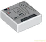 LEGO® Alkatrészek (Pick a Brick) Fehér 1x1 Csempe Snowtrooper hátizsák festéssel 6077624 (6077624)