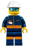 LEGO® Minifigurák Ground Crew Technician - Male, Jumpsuit and Construction Helmet cty1010 (cty1010)