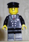 LEGO® Minifigurák Airport - Pilóta, piros nyakkendővel air024 (air024)