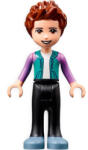 LEGO® Minifigurák Friends Ethan, Black Trousers, Dark Turquoise Hoodie frnd425 (frnd425)