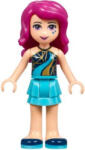 LEGO® Minifigurák Livi - Azúr Szoknyában és Sötétkék Felsőben Arany Festéssel frnd140 (frnd140)