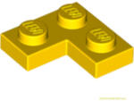 LEGO® Alkatrészek (Pick a Brick) Sárga 1X2X2 Lapos Sarokelem 242024 (242024)