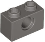 LEGO® Alkatrészek (Pick a Brick) Sötétszürke Technic 1X2 Elem, Lyukkal 4114529 (4114529.)