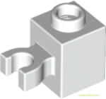 LEGO® Alkatrészek (Pick a Brick) Fehér 1x1 Módosított Kocka Elem Csatlakozóval 4533763 (4533763)