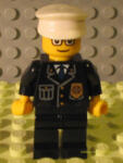 LEGO® Minifigurák Rendőr Kék Nyakkendővel, Fehér Sisakkal cty0091 (cty0091)