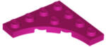 LEGO® Alkatrészek (Pick a Brick) Magenta 4 x 4 lapos elem 3 x 3 kivágással 6267712 (6267712)