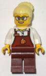 LEGO® Minifigurák Szőke szemüveges Kávézói dolgozó trn249 (trn249)