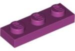 LEGO® Alkatrészek (Pick a Brick) Magenta 1X3 Lapos Elem 6022048 (6022048)