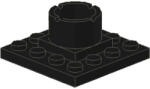 LEGO® Alkatrészek (Pick a Brick) Fekete 4x4 Hajó Árboc Alap - Használt 606711 (606711)