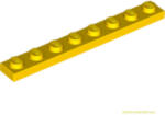 LEGO® Alkatrészek (Pick a Brick) Sárga 1X8 Lapos Elem 346024 (346024)