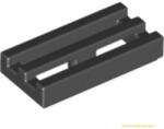 LEGO® Alkatrészek (Pick a Brick) Fekete 1X2 Radiátor/Grillrács 241226 (241226)