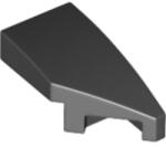 LEGO® Alkatrészek (Pick a Brick) Fekete 1x2 Jobboldali Ék Sarokelem 6181713 (6181713)