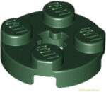LEGO® Alkatrészek (Pick a Brick) Sötétzöld 2x2 Lapos Kerek Elem 6035029 (6035029)