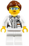LEGO® Minifigurák Scientist - Female, Blue Goggles and White Legs cty1011 (cty1011)