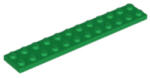 LEGO® Alkatrészek (Pick a Brick) Zöld 2x12 lap 6218146 (6218146)