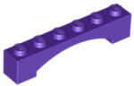 LEGO® Alkatrészek (Pick a Brick) Sötét lila 1X6 Híd Elem 6117040 (6117040)