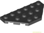 LEGO® Alkatrészek (Pick a Brick) Fekete 3X6 Lapos Sarokelem 241926 (241926)