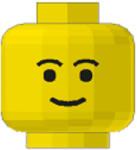 LEGO® Alkatrészek (Pick a Brick) Sárga Minifigura Fej - Fekete Szemöldökkel 3626bp05 (3626bp05)