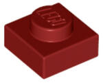 LEGO® Alkatrészek (Pick a Brick) Sötétpiros 1x1 Lapos Elem 4183901 (4183901)