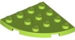 LEGO® Alkatrészek (Pick a Brick) Lime 4X4 1/4 Kör 4504705 (4504705)