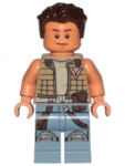 LEGO® Minifigurák Zander - sötét cserszín dzsekiben sw0849 (sw0849)