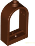 LEGO® Alkatrészek (Pick a Brick) Vöröses barna 1X2X2 2/3 Ablakkeret 4542131 (4542131)
