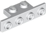 LEGO® Alkatrészek (Pick a Brick) Fehér 1x4 módosított lap 4 bütyökkel 6168618 (6168618)