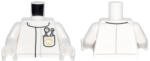 LEGO® Alkatrészek (Pick a Brick) Fehér fogorvos felsőrész 973pb2583c01 (973pb2583c01)