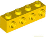 LEGO® Alkatrészek (Pick a Brick) Sárga 1X4 Kocka 4 Gombbal Oldalán 4164073 (4164073)