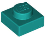 LEGO® Alkatrészek (Pick a Brick) Sötét Türkiz 1x1 Lapos Elem 6213778 (6213778)