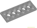 LEGO® Alkatrészek (Pick a Brick) Világos kékes-szürke 2X6 Lapos Elem 6 Lyukkal 4211542 (4211542)