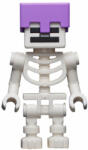 LEGO® Minifigurák Skeleton with Cube Skull - Medium Lavender Helmet min065 (min065)