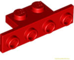LEGO® Alkatrészek (Pick a Brick) Piros 1X2/1X4 Sarokelem 4282742 (4282742)