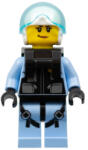 LEGO® Minifigurák Sky Police - Jet Pilot, Female with Neck Bracket (for Parachute) cty1000 (cty1000)