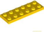LEGO® Alkatrészek (Pick a Brick) Sárga 2X6 Lapos Elem 379524 (379524)