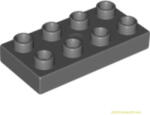 LEGO® Alkatrészek (Pick a Brick) Sötét kékes-szürke 2X4 DUPLO Lapos Elem 4216423 (4216423)
