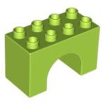 LEGO® Alkatrészek (Pick a Brick) Lime színű DUPLO Boltíves Elem 6018595 (6018595)
