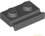 LEGO® Alkatrészek (Pick a Brick) Sötét kékes-szürke 2X1 Lapos Elem Horonnyal 4543086 (4543086)