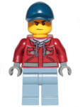 LEGO® Minifigurák Explorer - Male, Dark Red Hooded Sweatshirt, Dark Blue Cap, Frown, Sweat Drops cty1172 (cty1172)