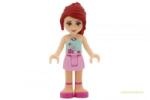 LEGO® Minifigurák Friends Mia figura, világos pink szoknya, kék felső FRND022 (FRND022)
